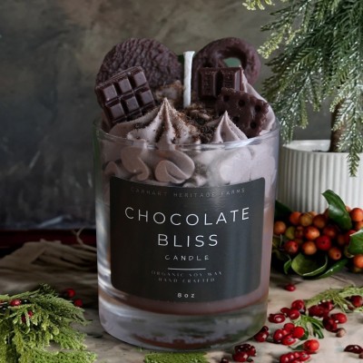 Chocolate Bliss Dessert Candle