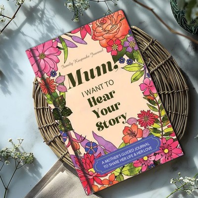 Custom Mum's Story Book A Mother's Guided Journal Memory Book for Mother's Day Gift