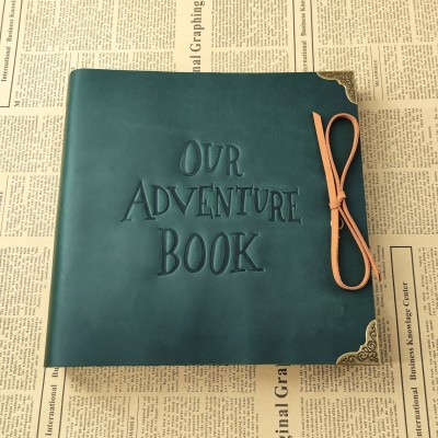 Our Adventure Book Personalized Leather Photo Album For Valentine's Day Anniversary Gift Ideas