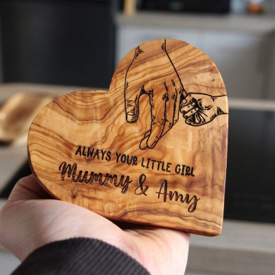 Personalised Our First Mothers Day Together Wooden Heart Keepsake Mum Gifts From Daughter Son