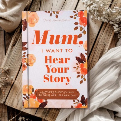 Custom Mum's Story Book A Mother's Guided Journal Memory Book for Mother's Day Gift