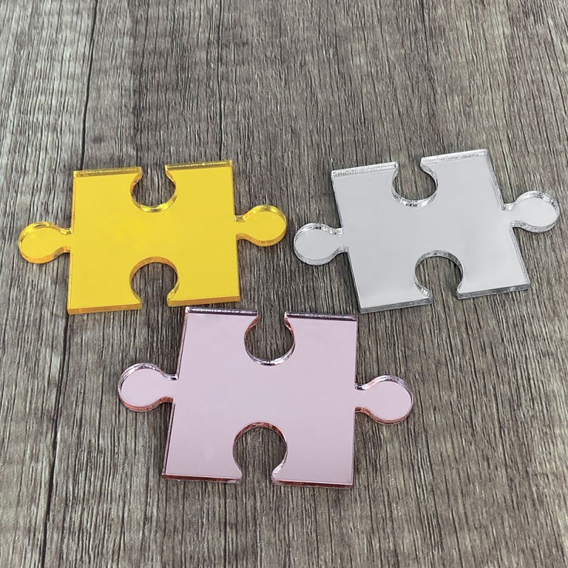 Nelxi Wooden Puzzle Piece Sign - "You Are The Piece That Made The Difference" Quote Decor (4.3x3.7x0.47in)
